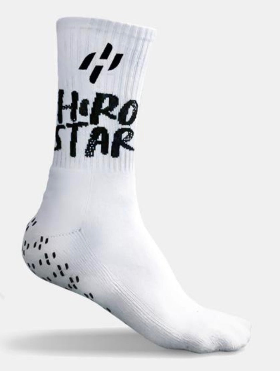 Hirostar Grip Force Anti-Slip Padel Socks - White