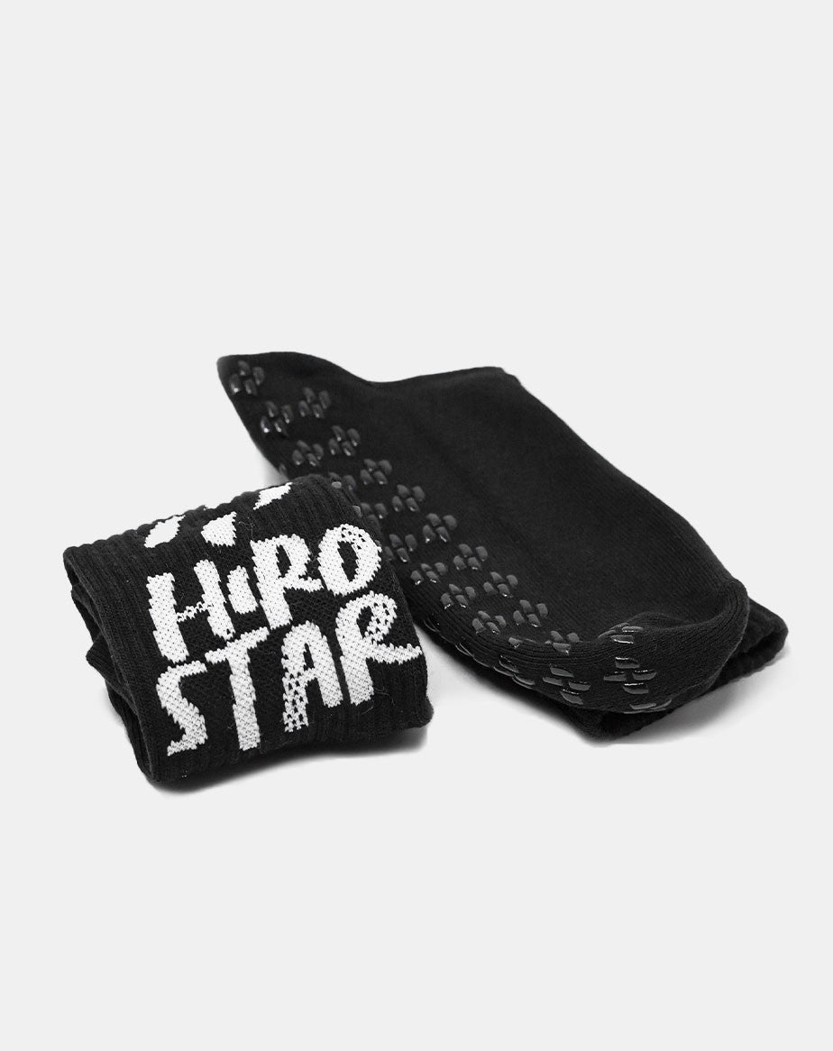 Hirostar Grip Force Anti-Slip Padel Socks - Black